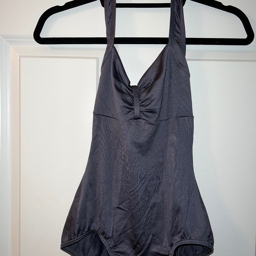 Gray Halter Leotard